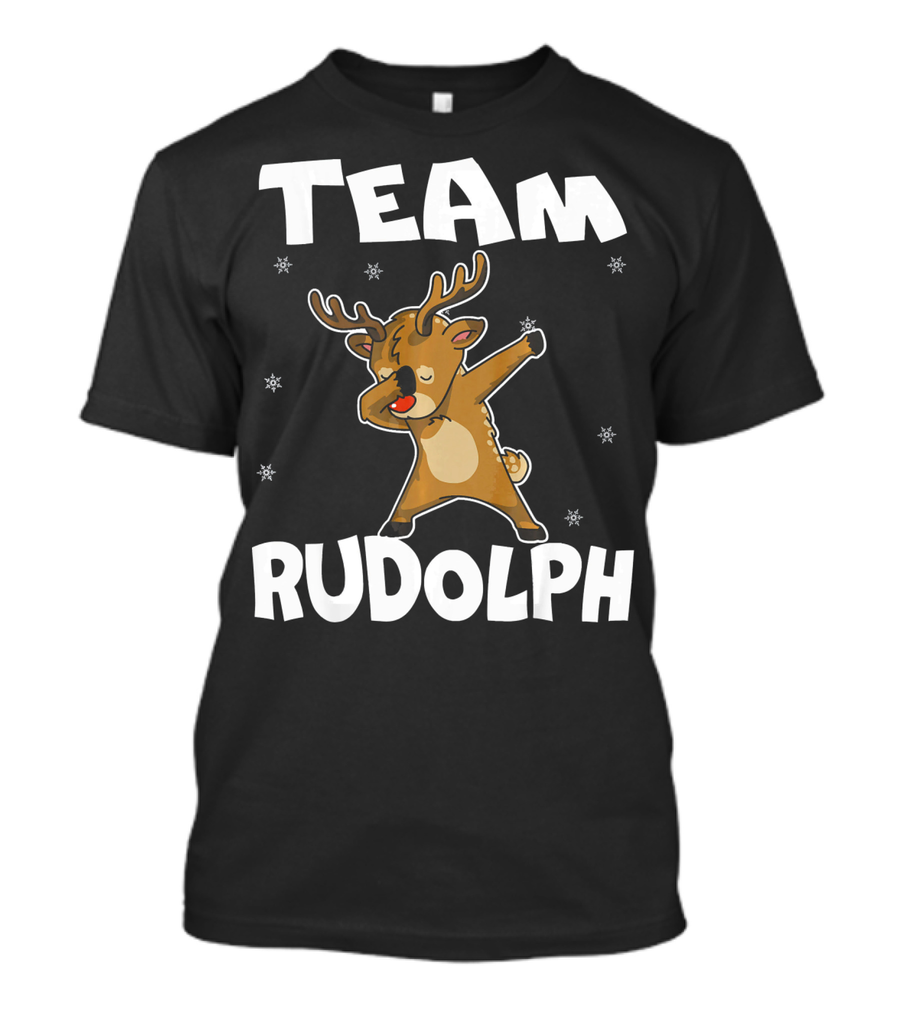 Team Rudolph Funny Xmas Dab Reindeer T-Shirt