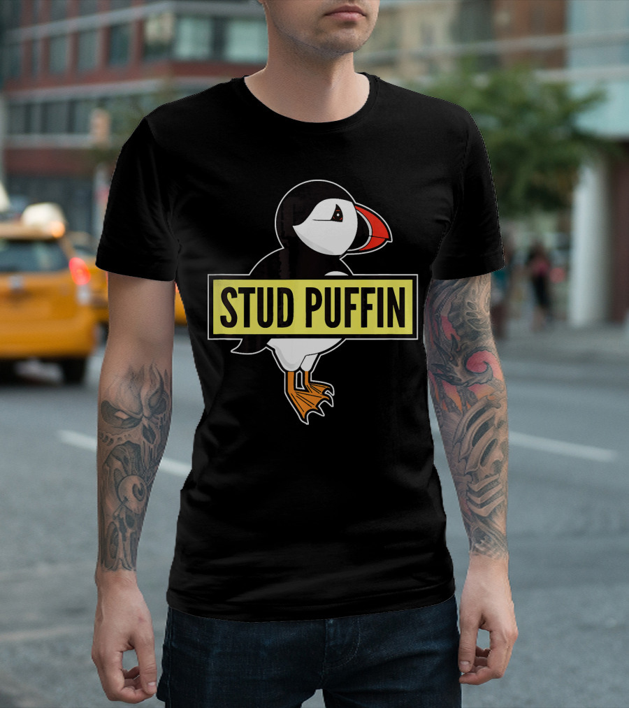Stud Puffin Cute Puffin Bird Animal T-Shirt