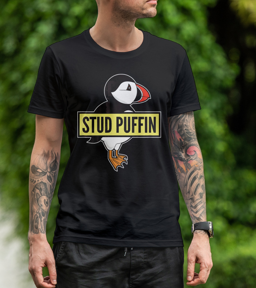 Stud Puffin Cute Puffin Bird Animal T-Shirt