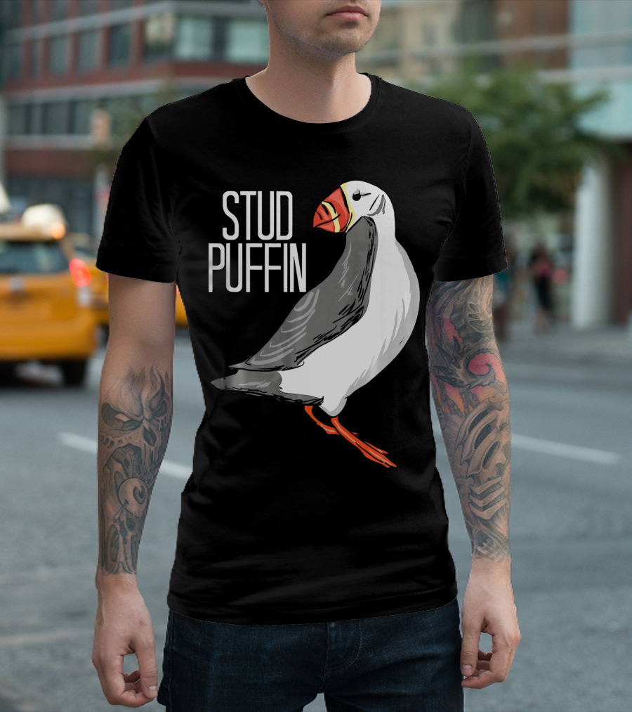 Stud Puffin Seabird Lover Stud Puffin T-Shirt