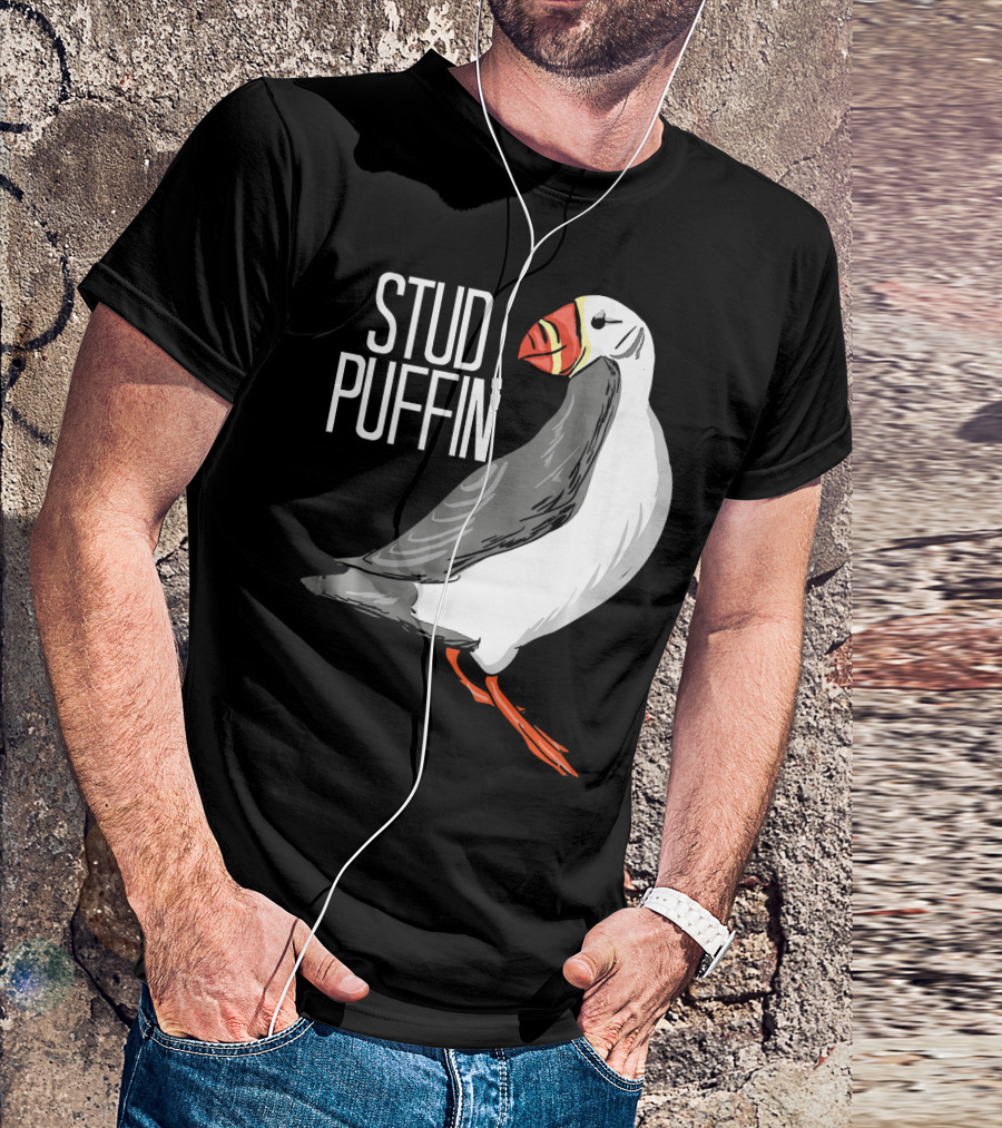 Stud Puffin Seabird Lover Stud Puffin T-Shirt