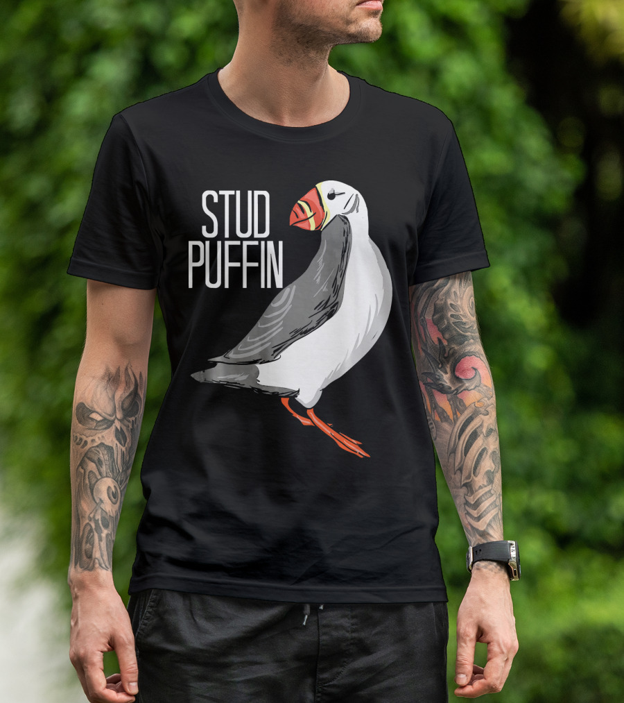 Stud Puffin Seabird Lover Stud Puffin T-Shirt
