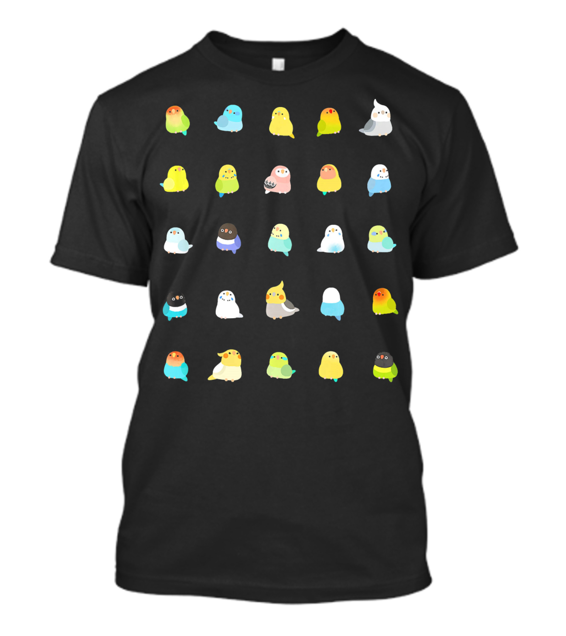 Tiny Birdies Parakeet Compilation T-Shirt
