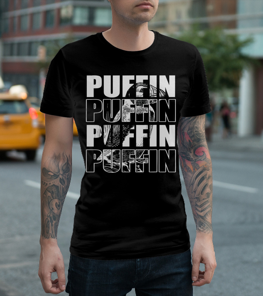PUFFIN PUFFIN PUFFIN PUFFIN Fratercula Arctica T-Shirt