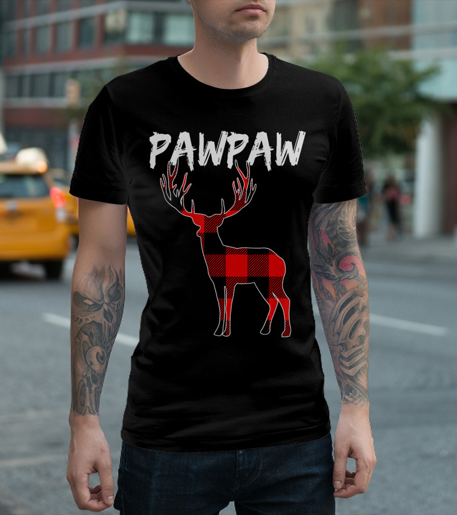 Pawpaw Plaid Deer T-Shirt