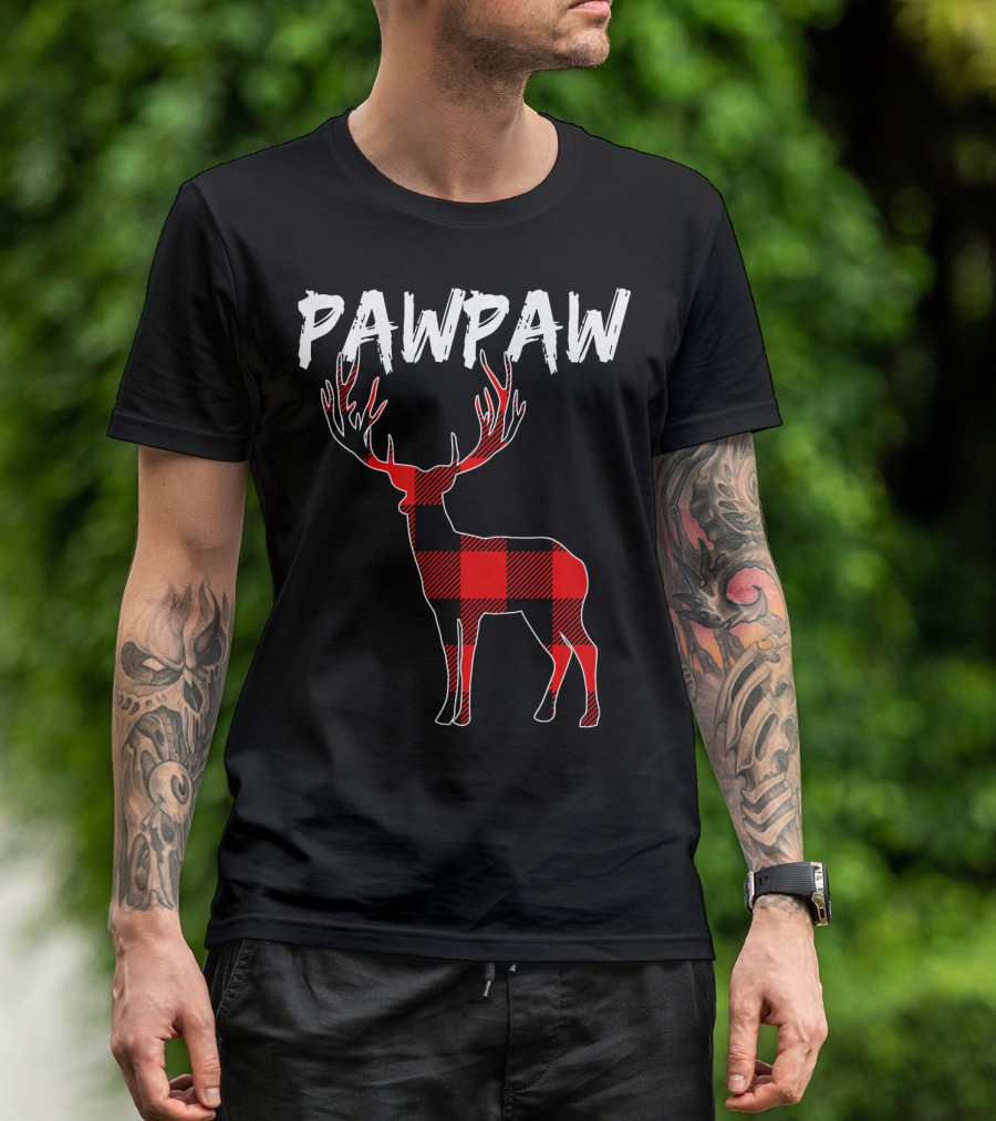 Pawpaw Plaid Deer T-Shirt