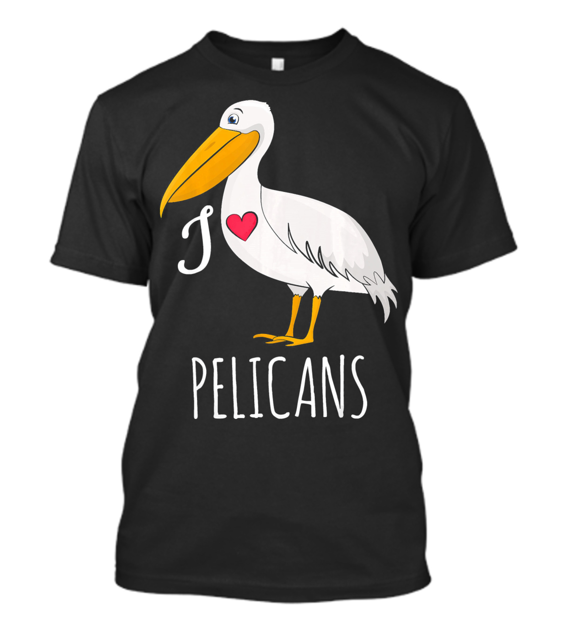 I Love Pelicans For Water Bird Fans T-Shirt
