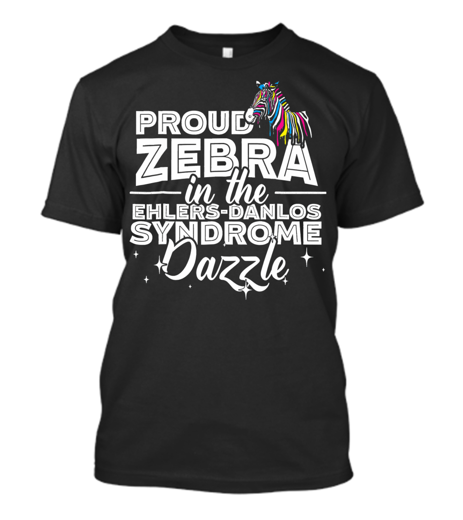Proud Zebra In The Ehlers-Danlos Syndrome Dazzle T-Shirt