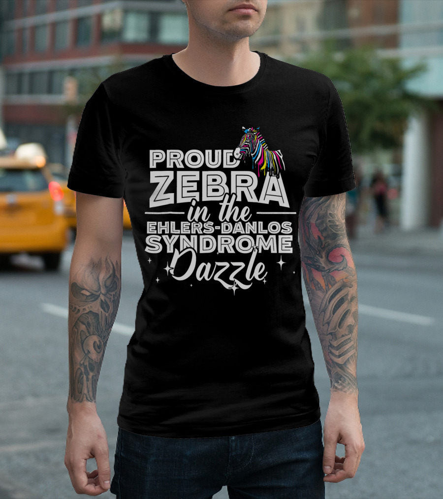 Proud Zebra In The Ehlers-Danlos Syndrome Dazzle T-Shirt