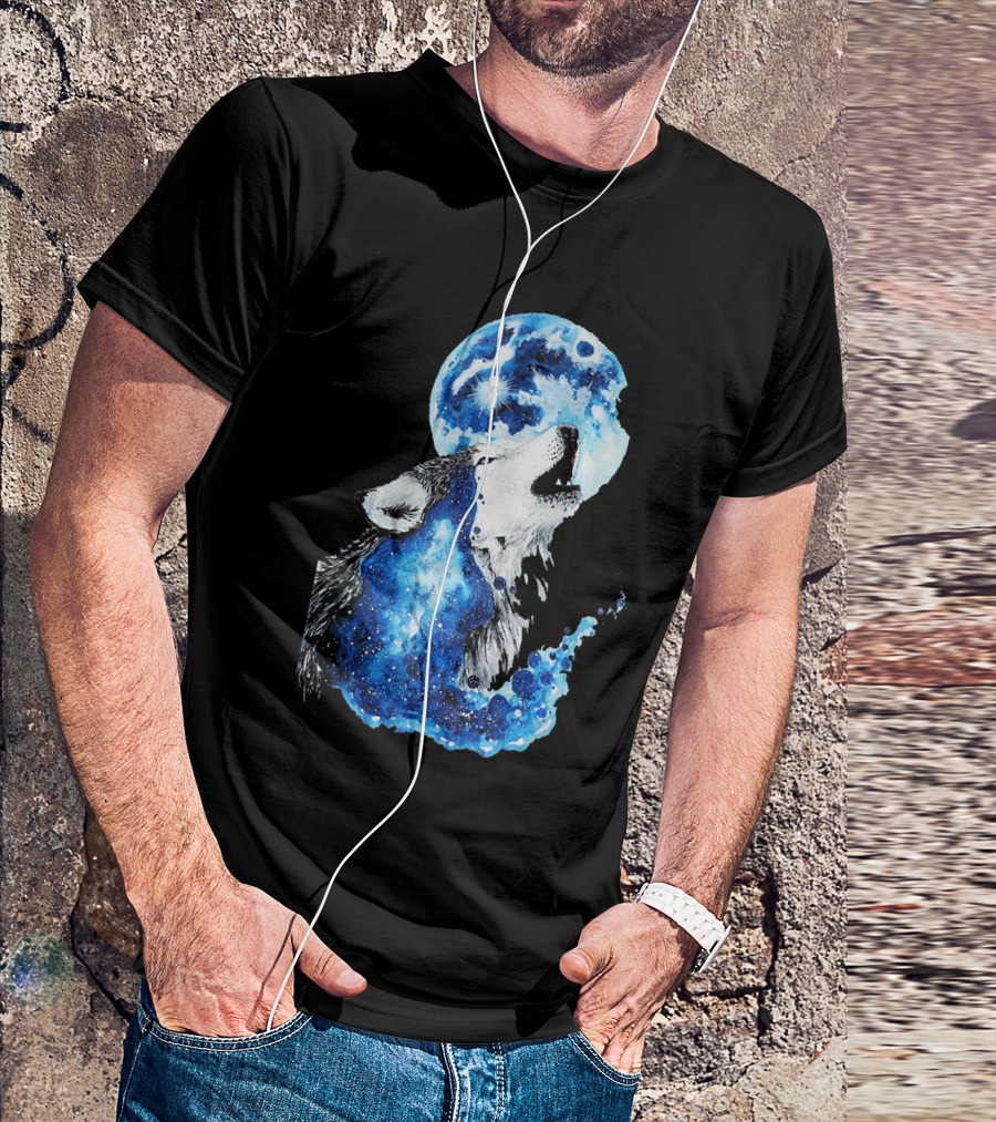 Wolf Moon Cosmic Love T-Shirt