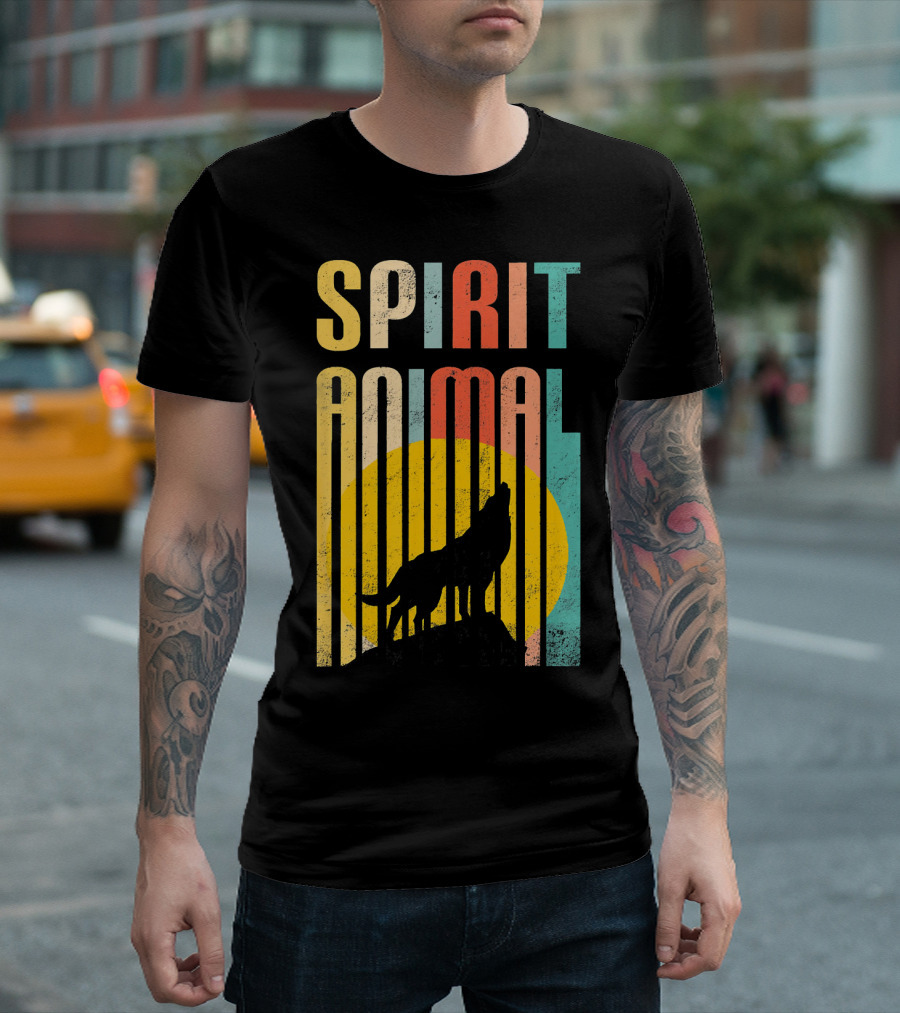 Wolf Lover Spirit Animal Wolf Anim T-Shirt