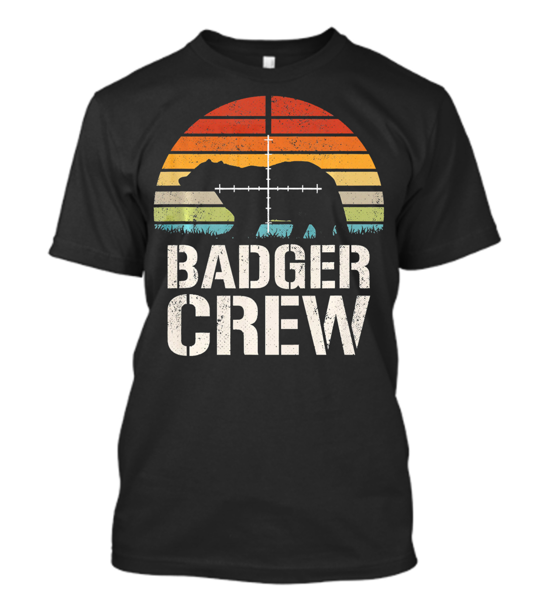 Badger Crew Vintage Sunset Badge Hunter T-Shirt
