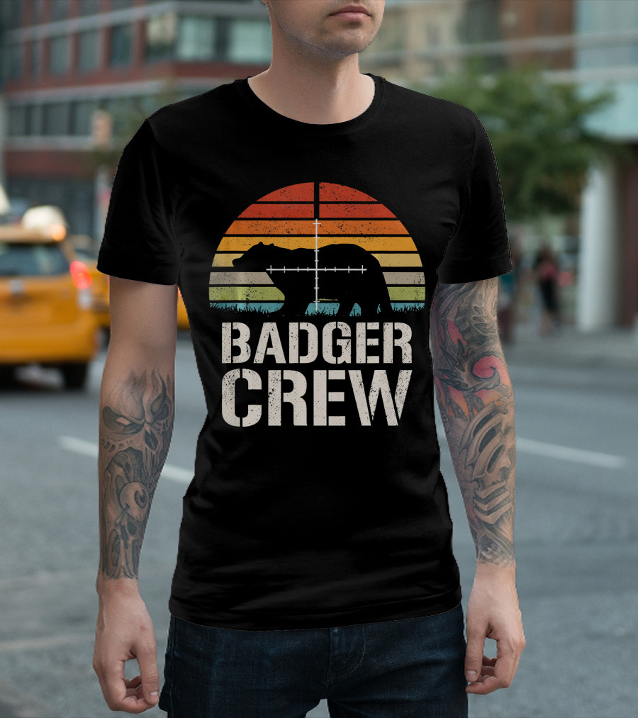 Badger Crew Vintage Sunset Badge Hunter T-Shirt