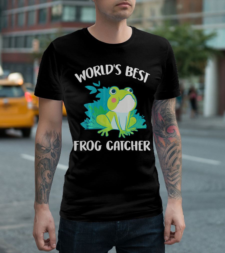 World's Best Frog Catcher Funny Amphibian T-Shirt