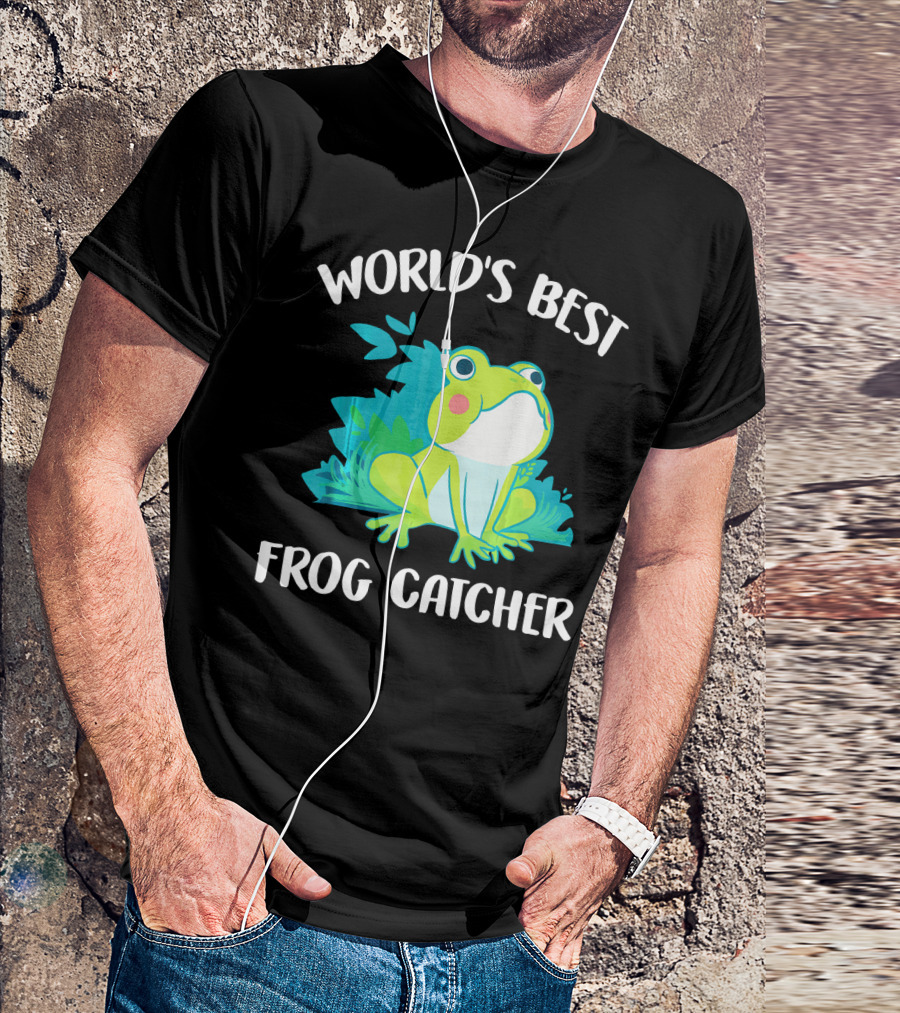 World's Best Frog Catcher Funny Amphibian T-Shirt