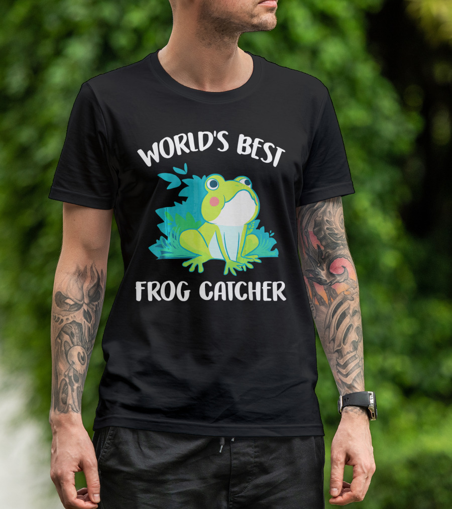 World's Best Frog Catcher Funny Amphibian T-Shirt