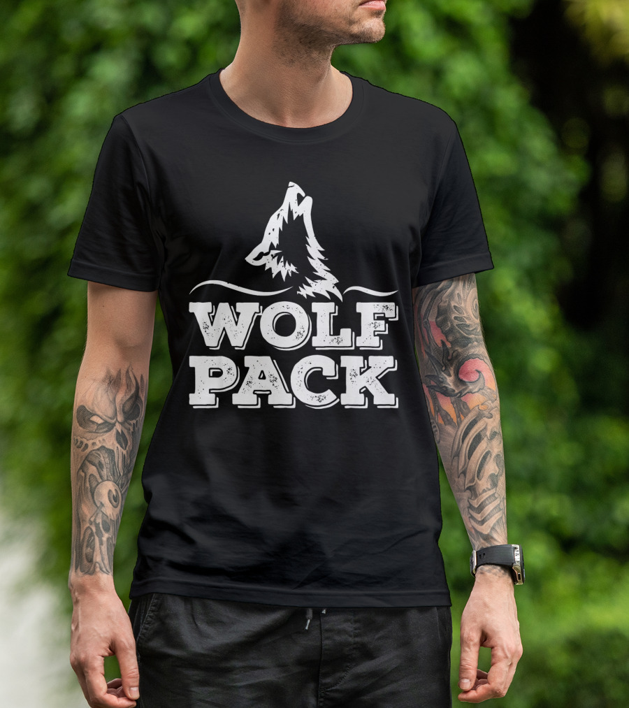 Wolf Pack Nature Lover Wild Animal Howling T-Shirt