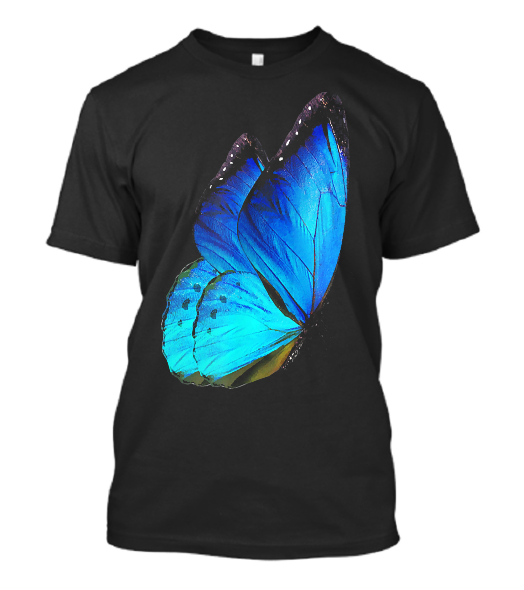 Butterfly Blue Wing Artistry T-Shirt