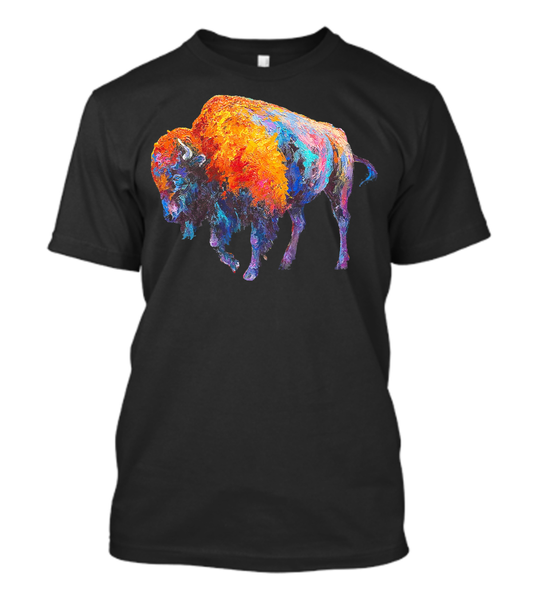 American Buffalo Colorful Buffalo Ame T-Shirt