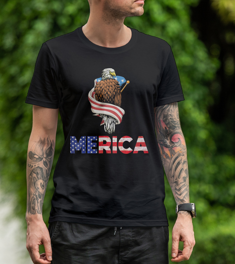 Merica American Bald Eagle T-Shirt