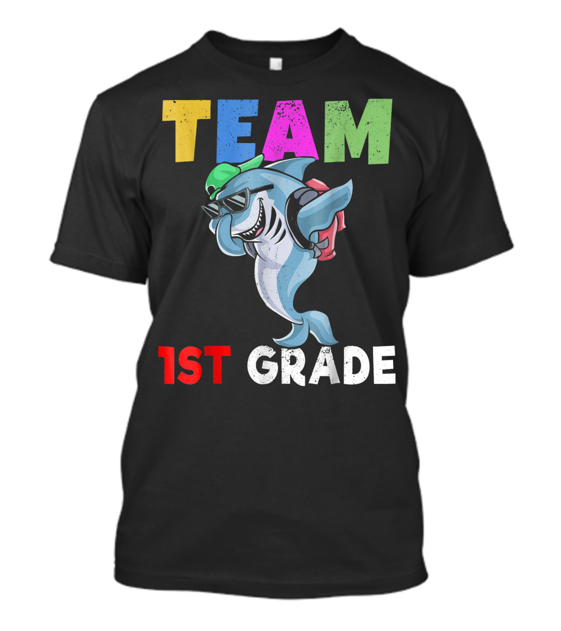 Team Shark Back To School 1st Grade T-Shirt