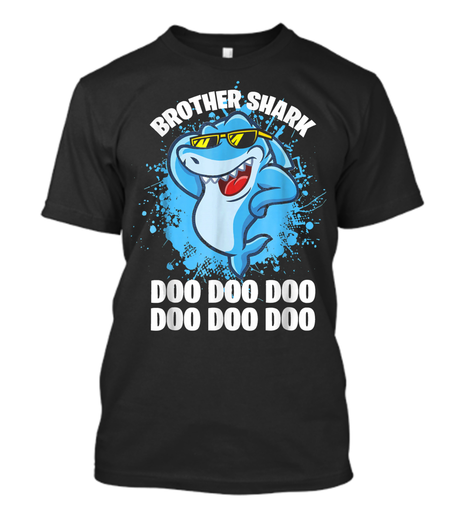 Brother Shark Doo Doo Doo Sunglasses Splash T-Shirt