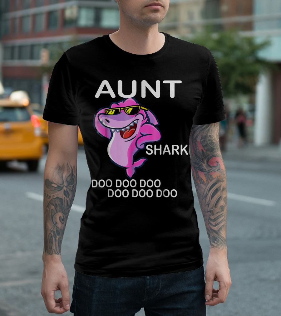 Aunt Shark Doo Doo Doo Doo Doo Doo T-Shirt