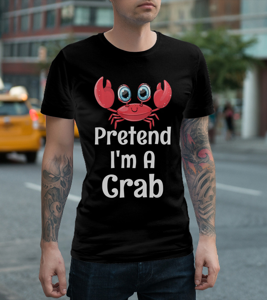 Pretend I'm A Crab Halloween Costume Kids T-Shirt