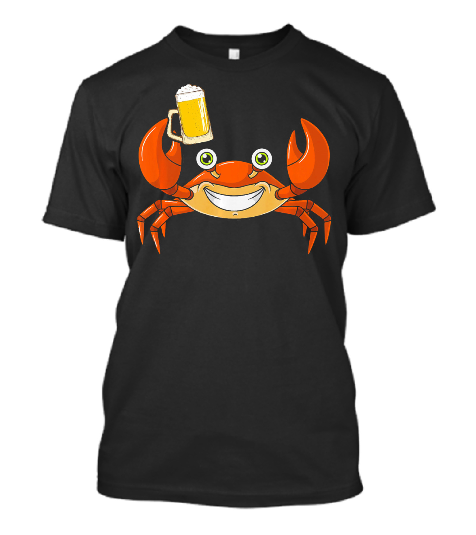 Beer Lover Crab Funny Drinkin Beer T-Shirt