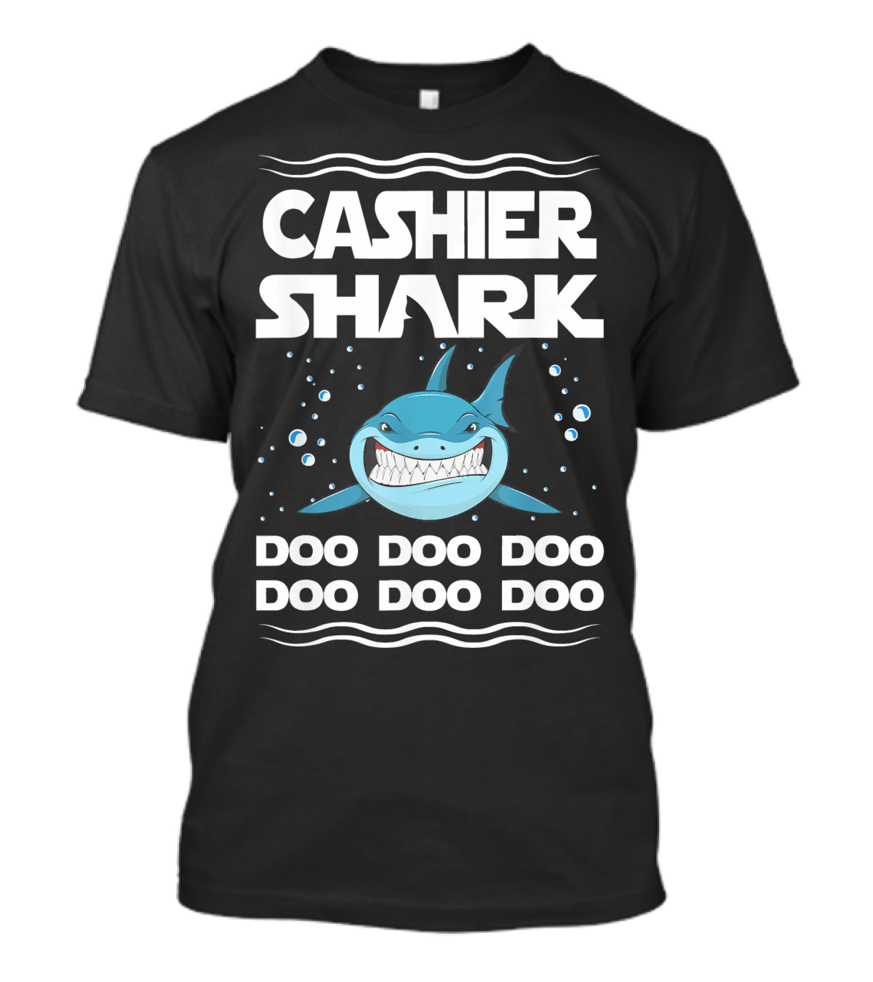 Cashier Shark Doo Doo Doo Song Inspired T-Shirt