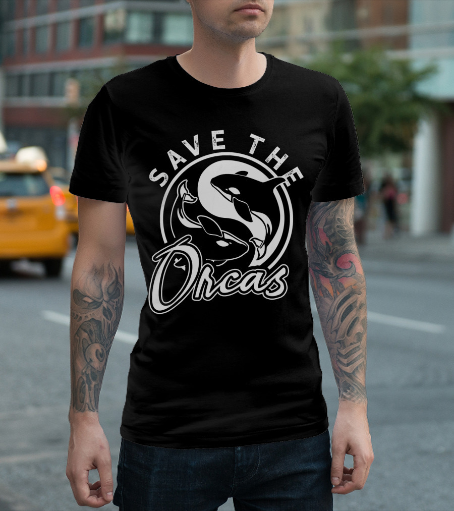 Save the Orcas Animal Rights Whaling Animal Lover T-Shirt