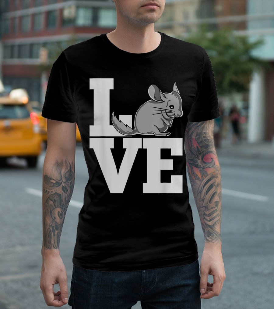Cute Chinchilla Love Funny Chinchilla T-Shirt