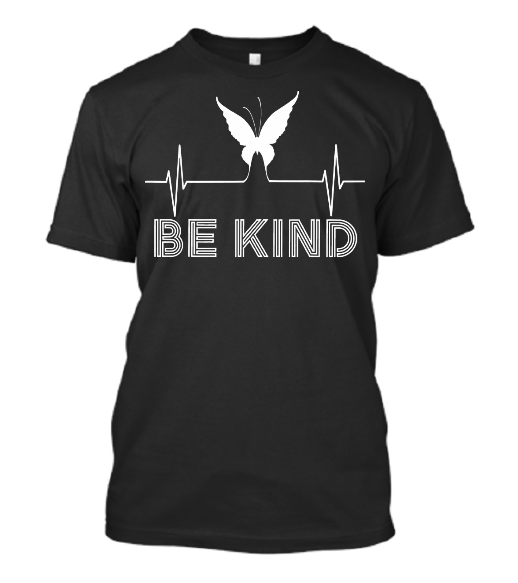 Be Kind Butterfly Heartbeat Kindness T-Shirt
