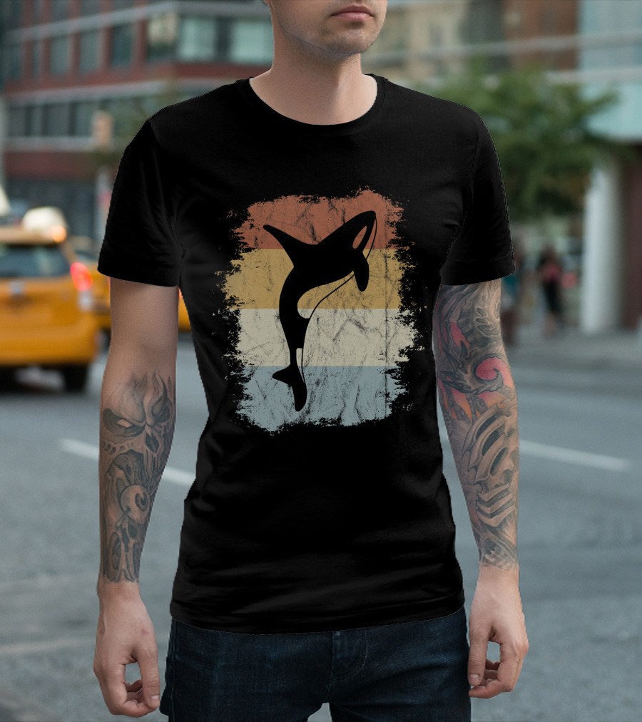 Fancy Retro Orca Silhouette Vintage Kill T-Shirt