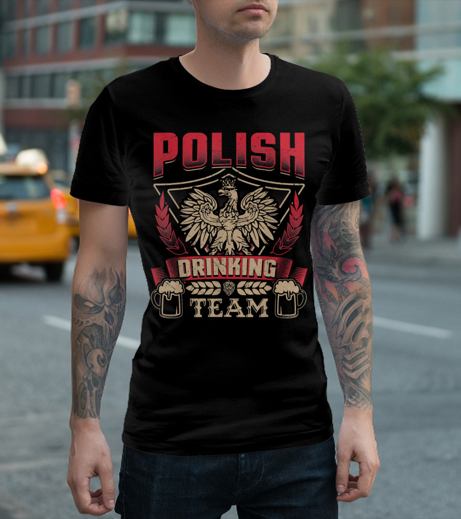 Polish Drinking Team Eagle Beer Dyngus Day Poland T-Shirt