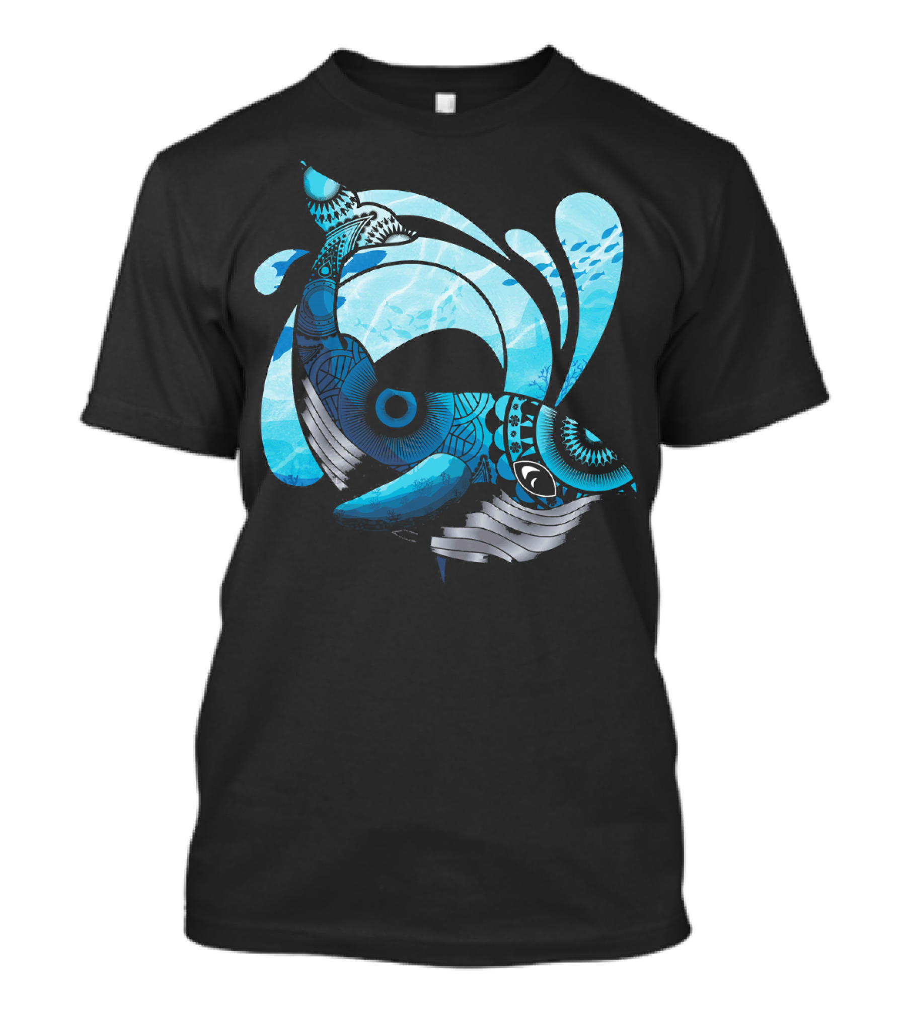 Cute Hawaiian Tribal Whale Splash Activist T-Shirt