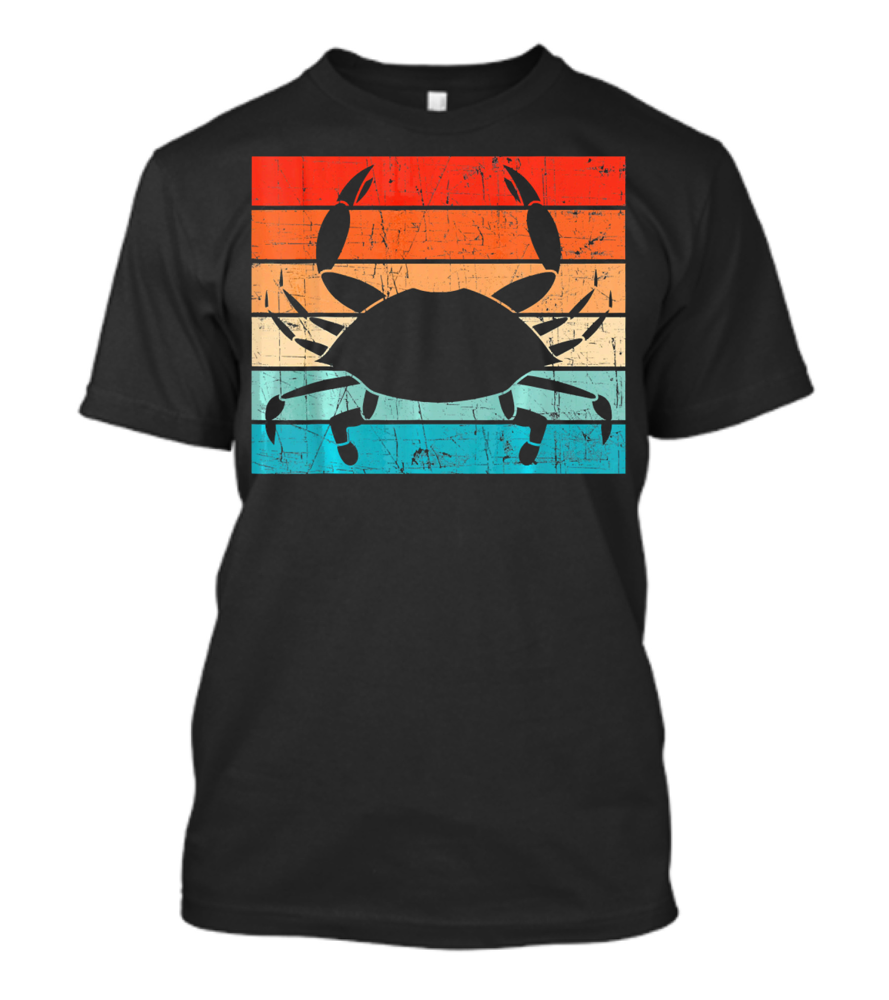 Crab Lover Vintage Sunset T-Shirt
