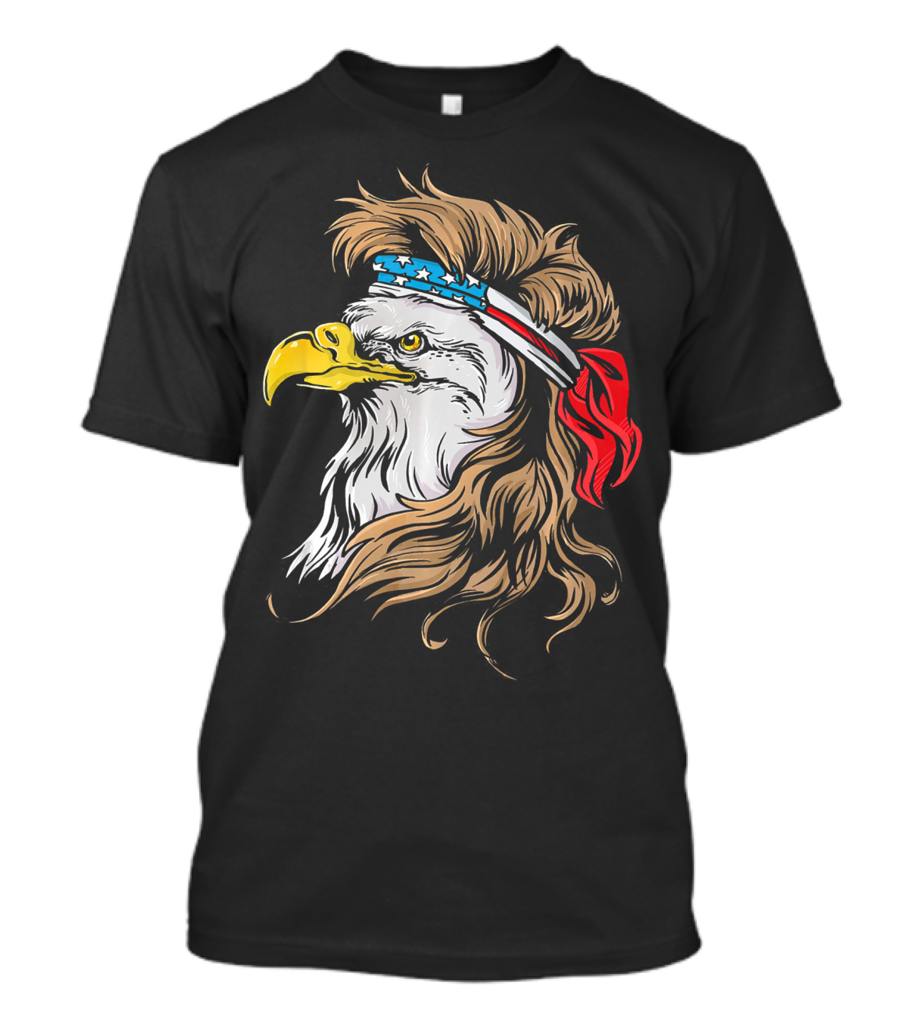 Eagle American Patriotic Headband USA Stars Stripes Bandana T-Shirt