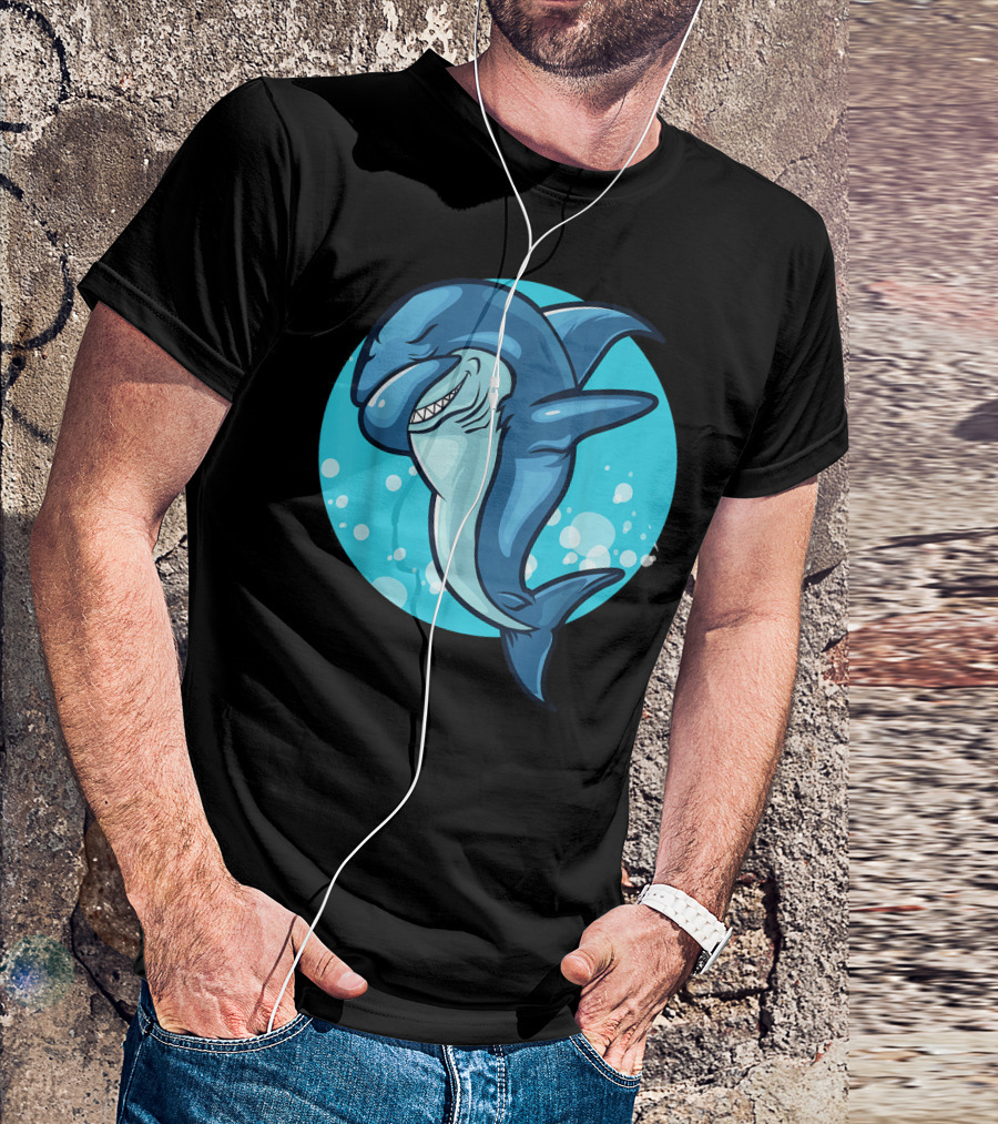 Dabbing Shark Funny Shark Dab Dance Pose T-Shirt