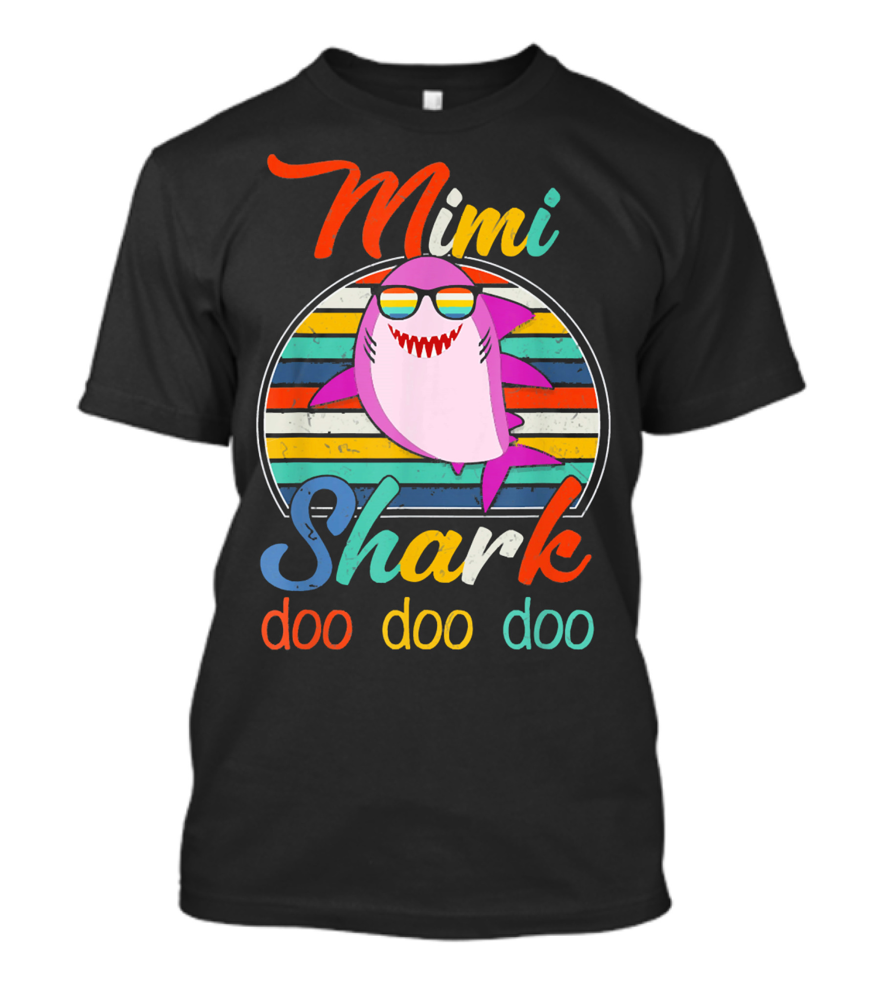 Mimi Shark Doo Doo Doo Funny Family Match T-Shirt