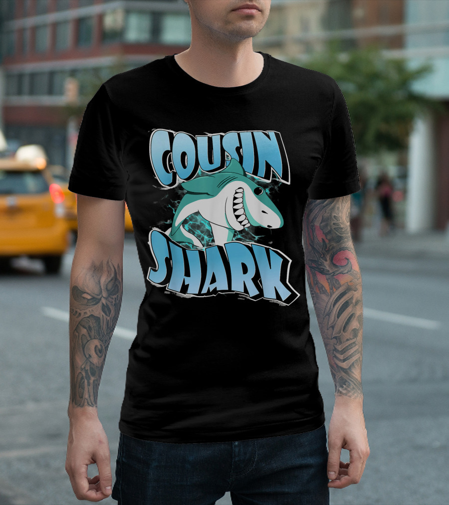Cousin Shark Family Shark T-Shirt