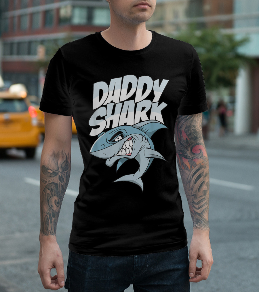 Daddy Shark Family Matching Father T-Shirt