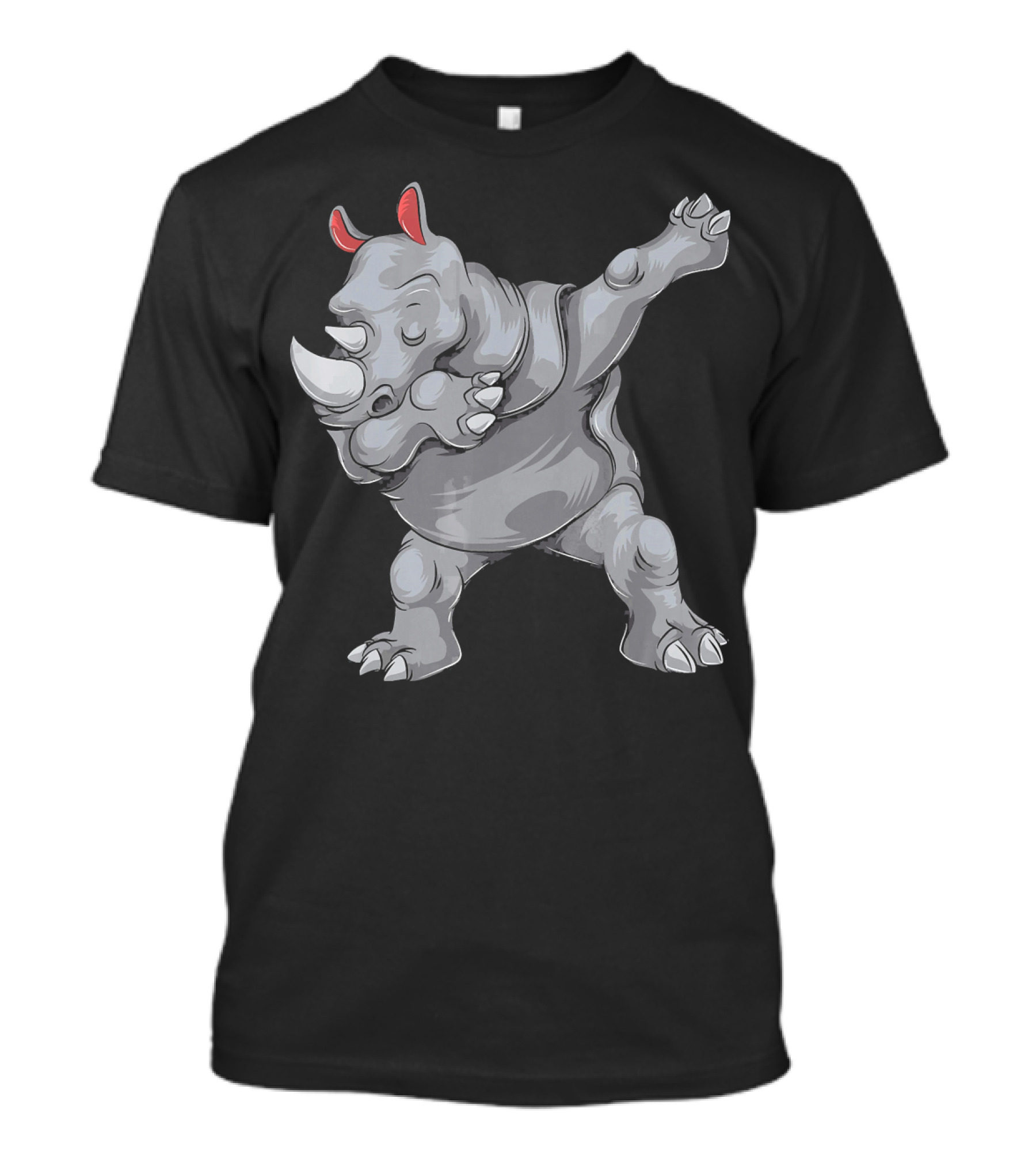 Dabbing Rhino Wildlife Extinct Conservation Awareness T-Shirt