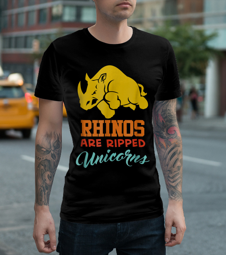 Rhinos Are Ripped Unicorns T-Shirt