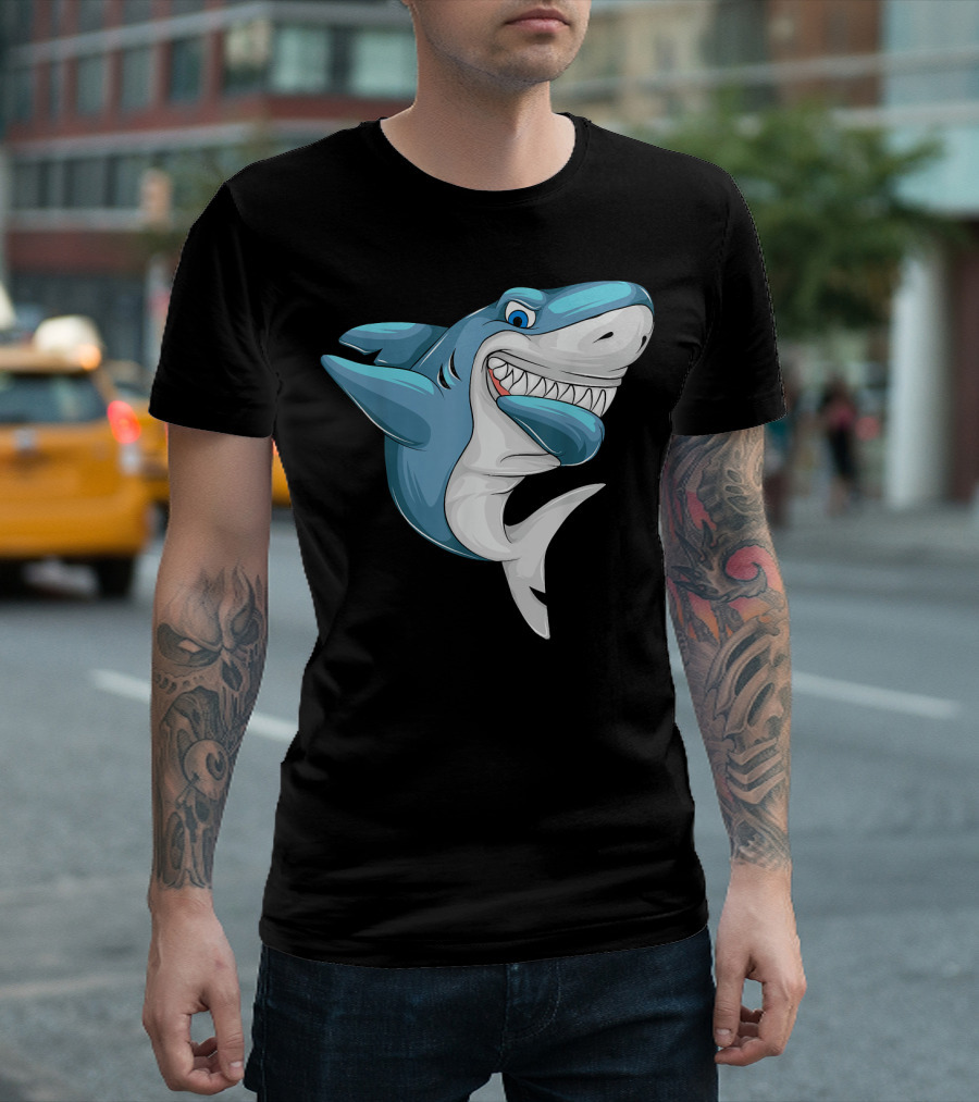 Dabbing Shark Sea Animal Life Ocean T-Shirt