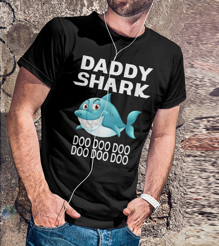 Daddy Shark Doo Doo Doo Family Shark Daddy Shark T-Shirt