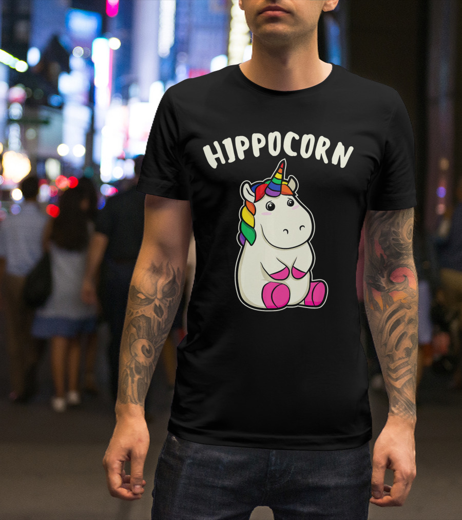 Hippocorn Funny Hippopotamus Unicorn T-Shirt