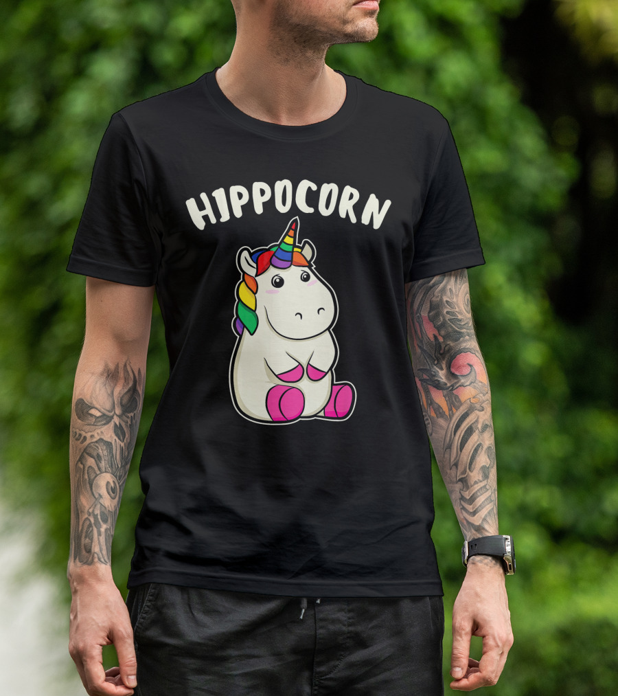 Hippocorn Funny Hippopotamus Unicorn T-Shirt
