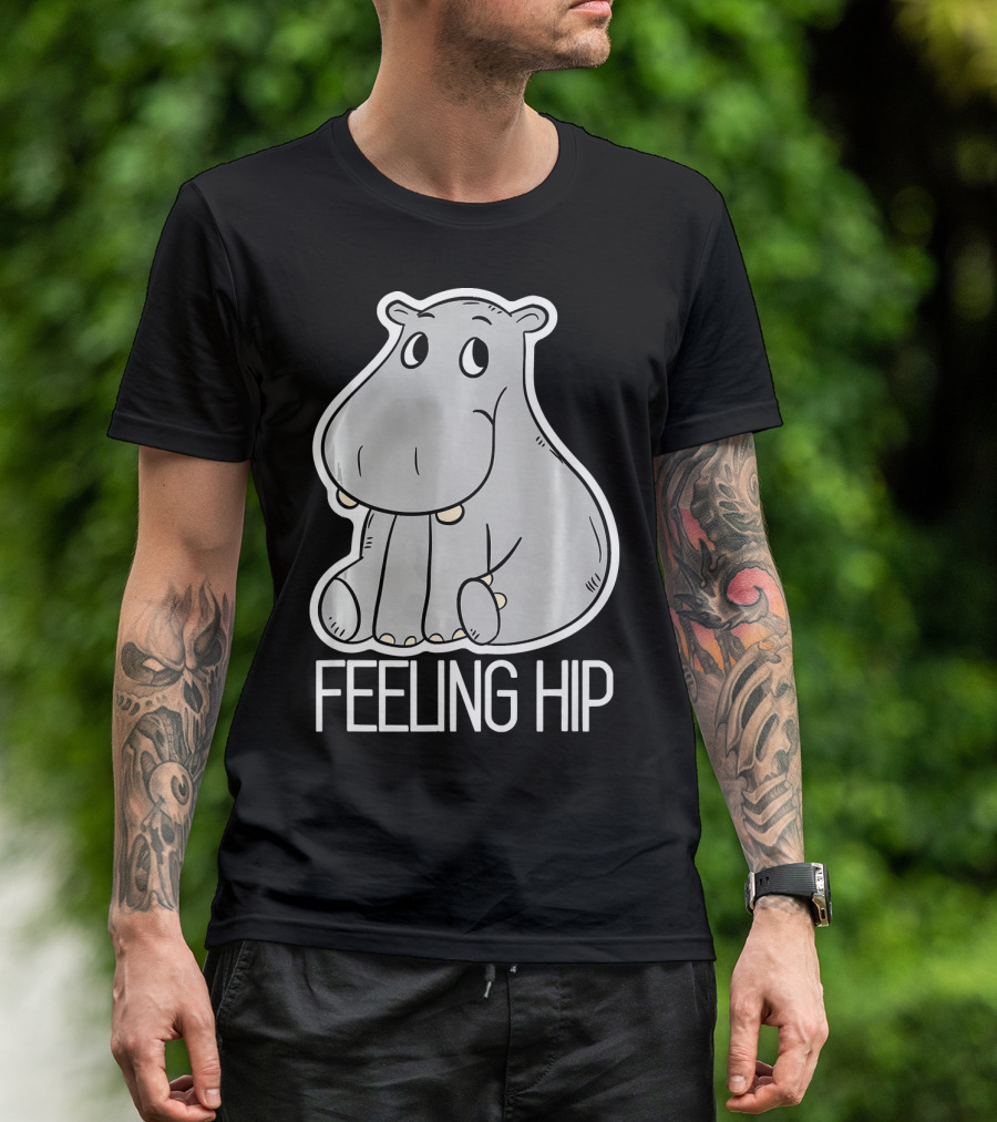 Cute Hippo Feeling Hip T-Shirt
