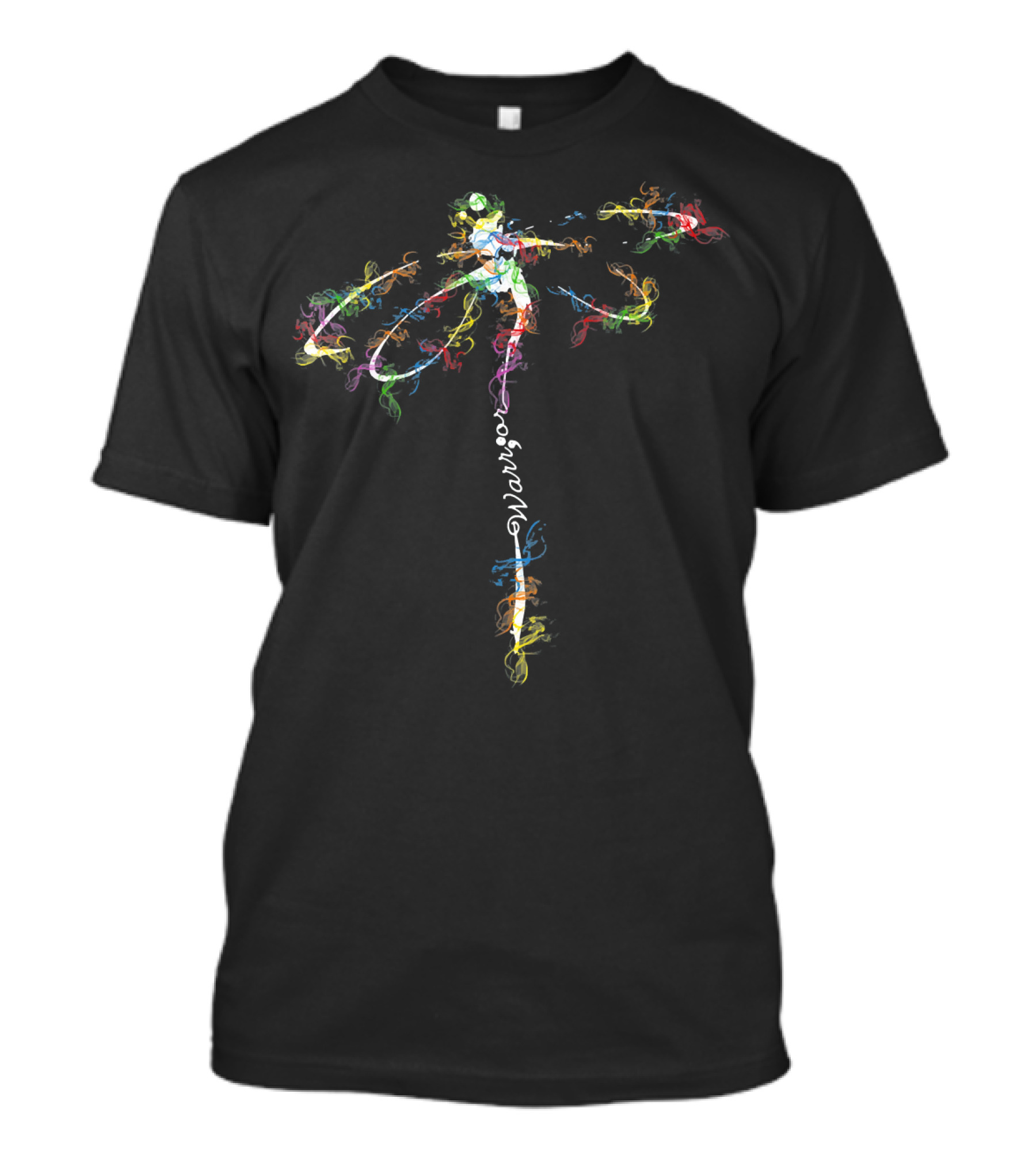 Dragonfly Rainbow Mental Health Awareness T-Shirt